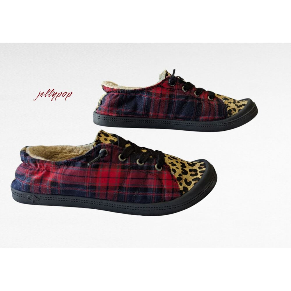 Jellypop Woman's Karl Lace-up Shearling Sneakers  Sz 8.5M